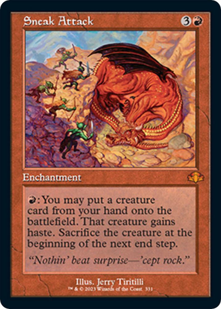 Sneak Attack (Retro Frame) [Dominaria Remastered] 331
