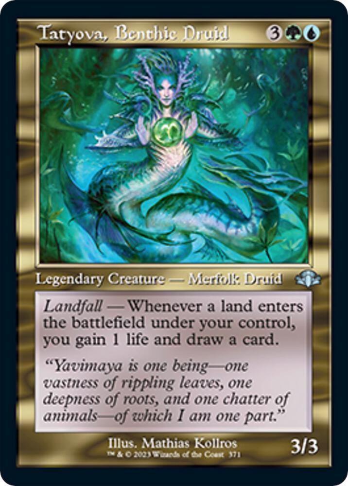 Tatyova, Benthic Druid (Retro Frame) [Dominaria Remastered] 371