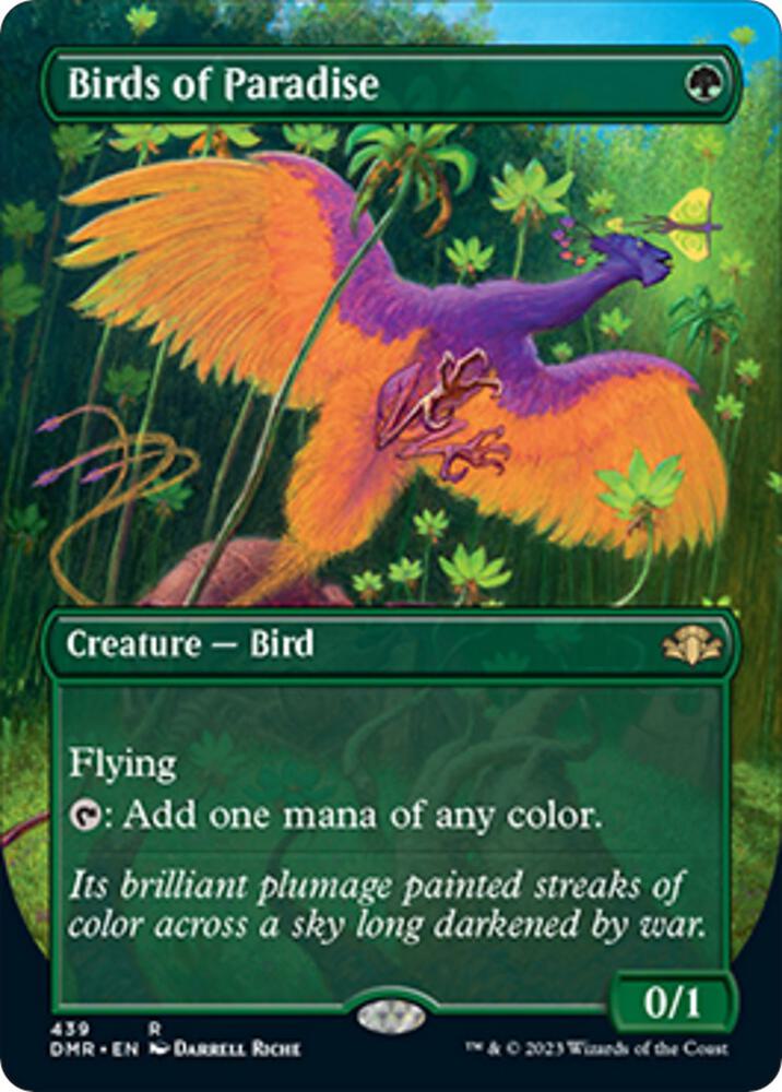 Birds of Paradise (Borderless) [Dominaria Remastered] 439