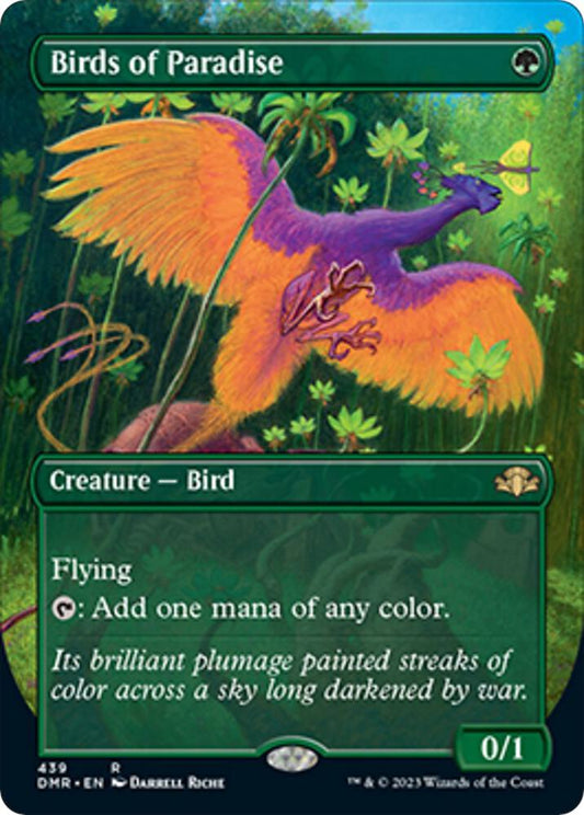 Birds of Paradise (Borderless) [Dominaria Remastered] 439