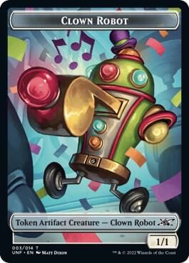 Clown Robot (003) // Treasure (013) Double-sided Token [Unfinity]