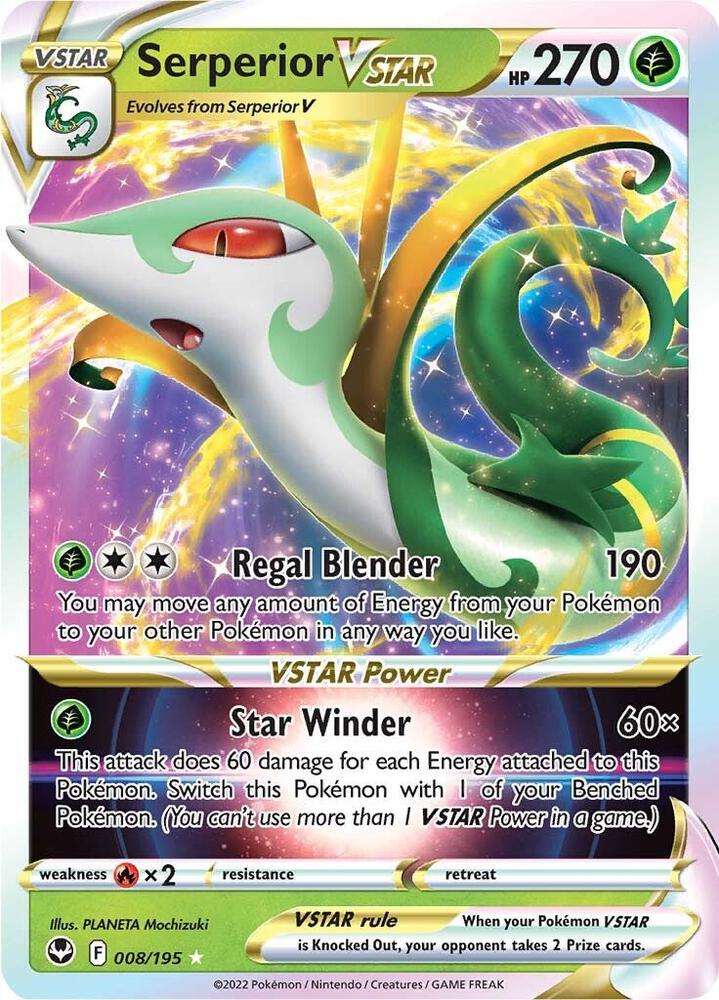 Serperior VSTAR [SWSH12: Silver Tempest] 008/195