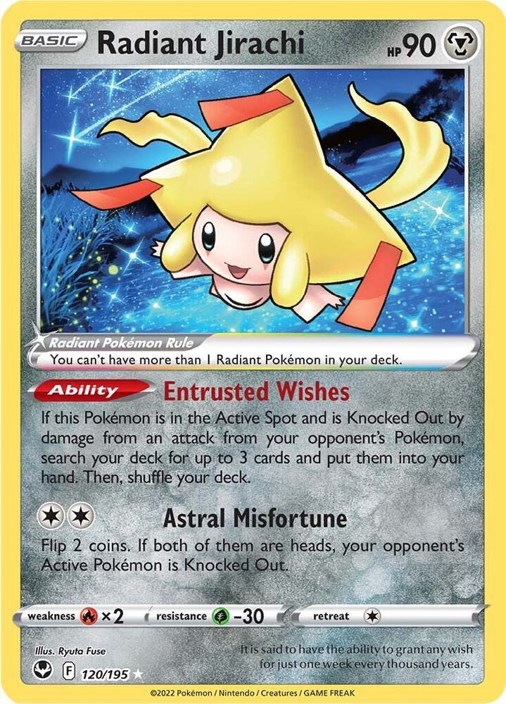 Radiant Jirachi [SWSH12: Silver Tempest] 120/195