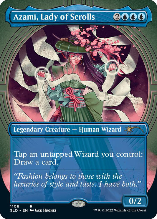 Azami, Lady of Scrolls (Borderless) [Secret Lair Drop Series] 1106