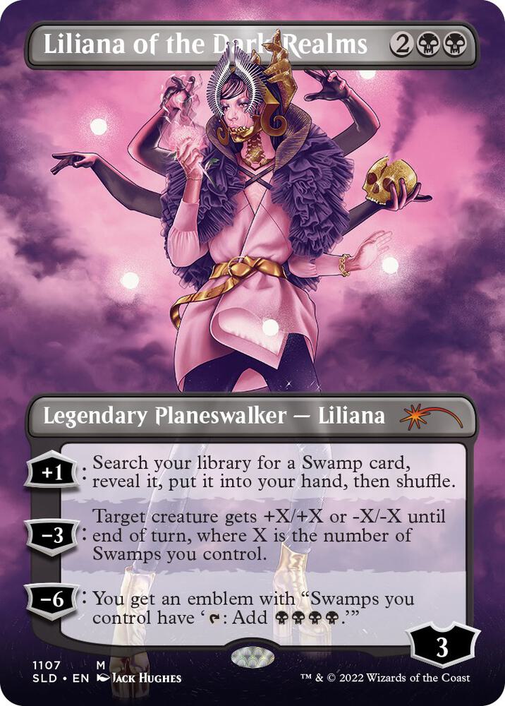 Liliana of the Dark Realms (Borderless) [Secret Lair Drop Series] 1107