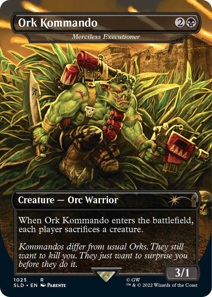 Ork Kommando - Merciless Executioner (Borderless) [Secret Lair Drop Series] 1025
