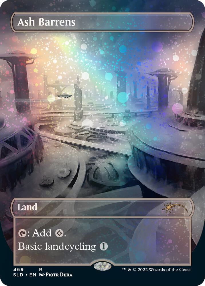 Ash Barrens (Borderless) (Galaxy Foil) [Secret Lair Drop Series] 469