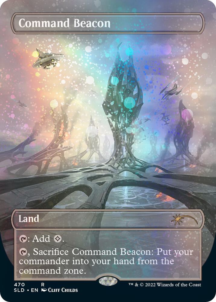 Command Beacon (Borderless) (Galaxy Foil) [Secret Lair Drop Series] 470