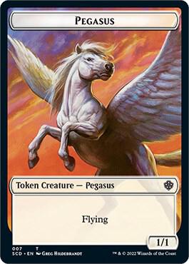 Pegasus // Faerie Double-Sided Token [Starter Commander Decks] 7 // 10