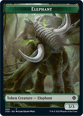 Elephant // Thopter Double-Sided Token [Starter Commander Decks] 20 // 24