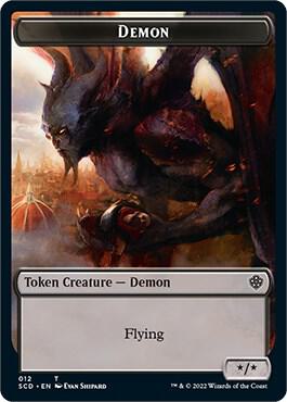 Demon Double-Sided Token [Starter Commander Decks] 12