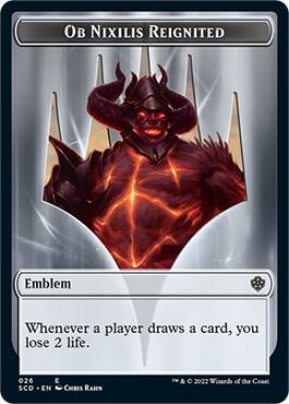 Emblem - Ob Nixilis Reignited Double-Sided Token [Starter Commander Decks] 26