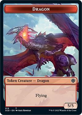 Dragon Double-Sided Token [Starter Commander Decks] 16