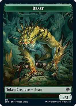 Beast Double-Sided Token [Starter Commander Decks] 19
