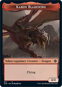 Karox Bladewing Double-Sided Token [Starter Commander Decks] 17