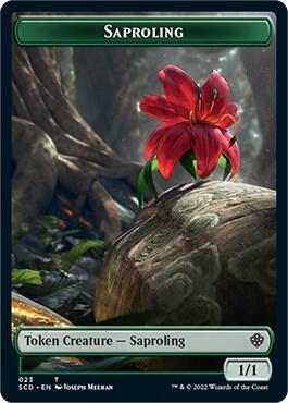 Saproling // Cat Double-Sided Token [Starter Commander Decks] 23 // 3