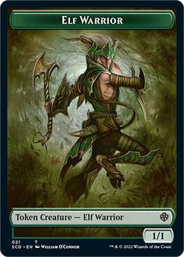 Elf Warrior // Cat Beast Double-Sided Token [Starter Commander Decks] 21 // 4