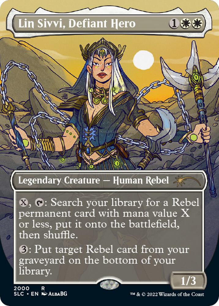 Lin Sivvi, Defiant Hero [Secret Lair Countdown Kit] 2000