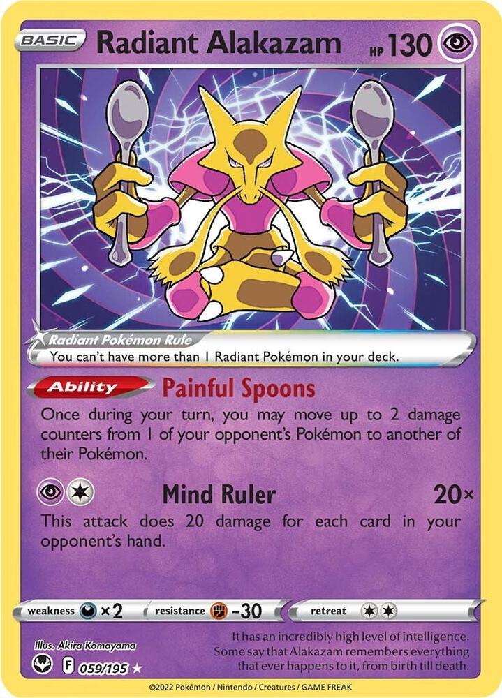 Radiant Alakazam [SWSH12: Silver Tempest] 059/195