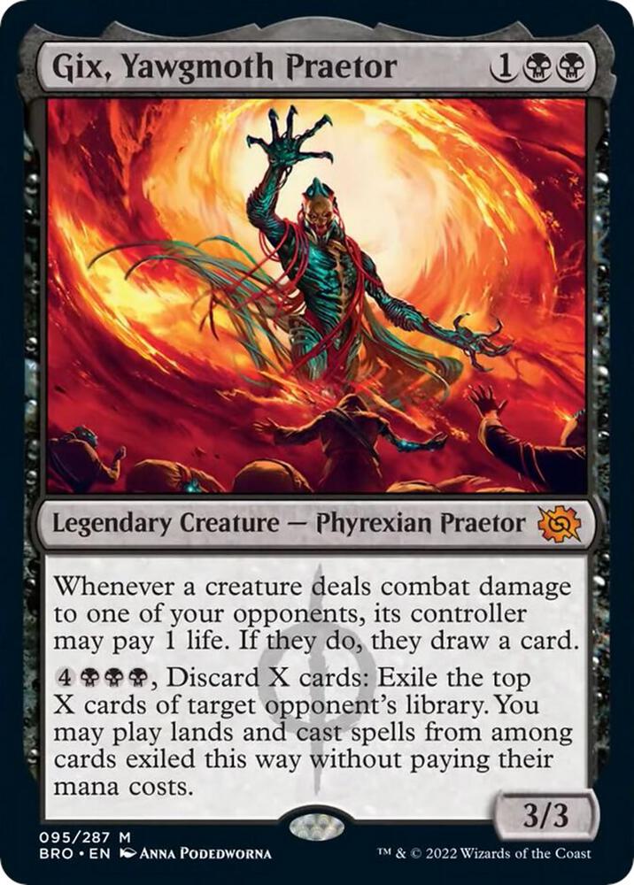 Gix, Yawgmoth Praetor [The Brothers' War] 95