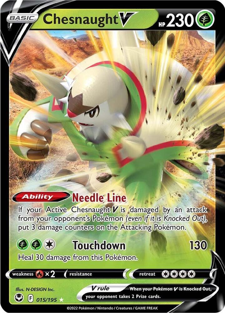 Chesnaught V [SWSH12: Silver Tempest] 015/195