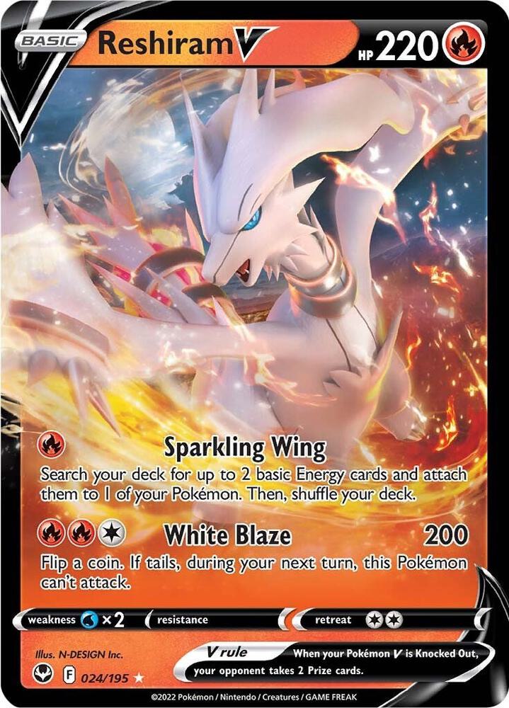 Reshiram V [SWSH12: Silver Tempest] 024/195