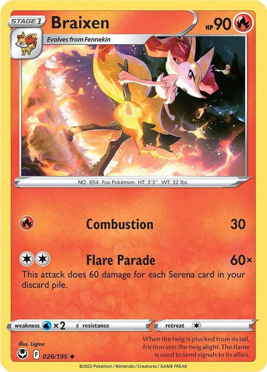 Braixen [SWSH12: Silver Tempest] 026/195