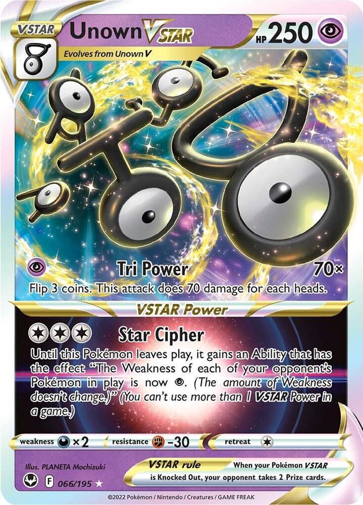 Unown VSTAR [SWSH12: Silver Tempest] 066/195