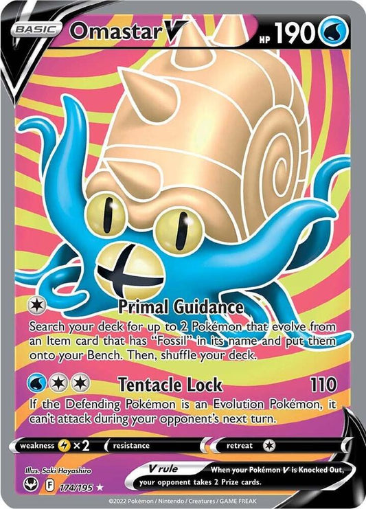 Omastar V (Full Art) [SWSH12: Silver Tempest] 174/195