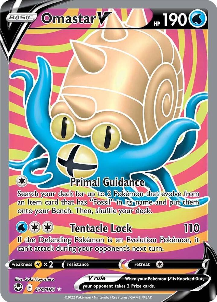 Omastar V (Full Art) [SWSH12: Silver Tempest] 174/195