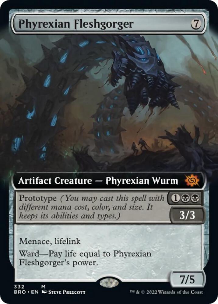 Phyrexian Fleshgorger (Extended Art) [The Brothers' War] 332