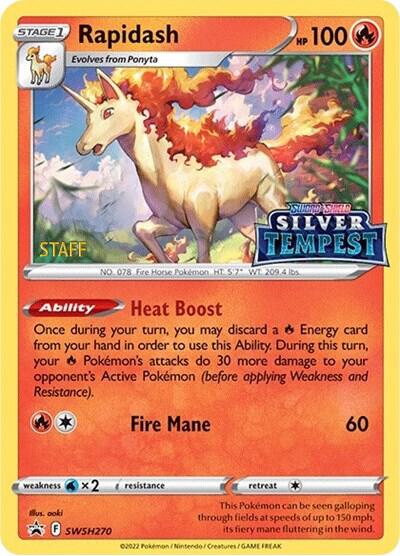 Rapidash - SWSH270 (Prerelease) [STAFF] [SWSH: Sword & Shield Promo Cards] SWSH270