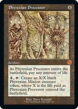Phyrexian Processor (Schematic) [The Brothers' War: Retro Frame Artifacts] 102