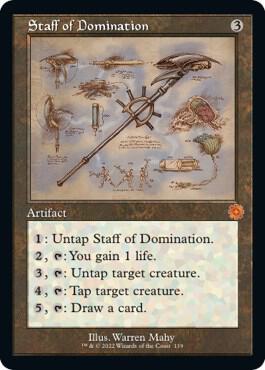 Staff of Domination (Schematic) [The Brothers' War: Retro Frame Artifacts] 119