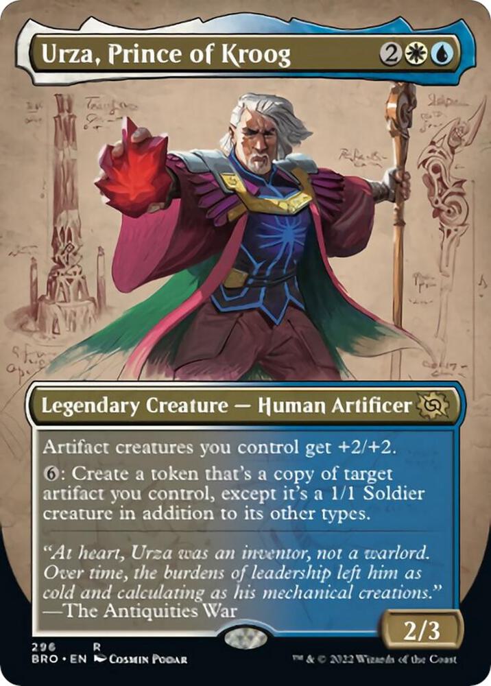 Urza, Prince of Kroog (Borderless) [The Brothers' War] 296