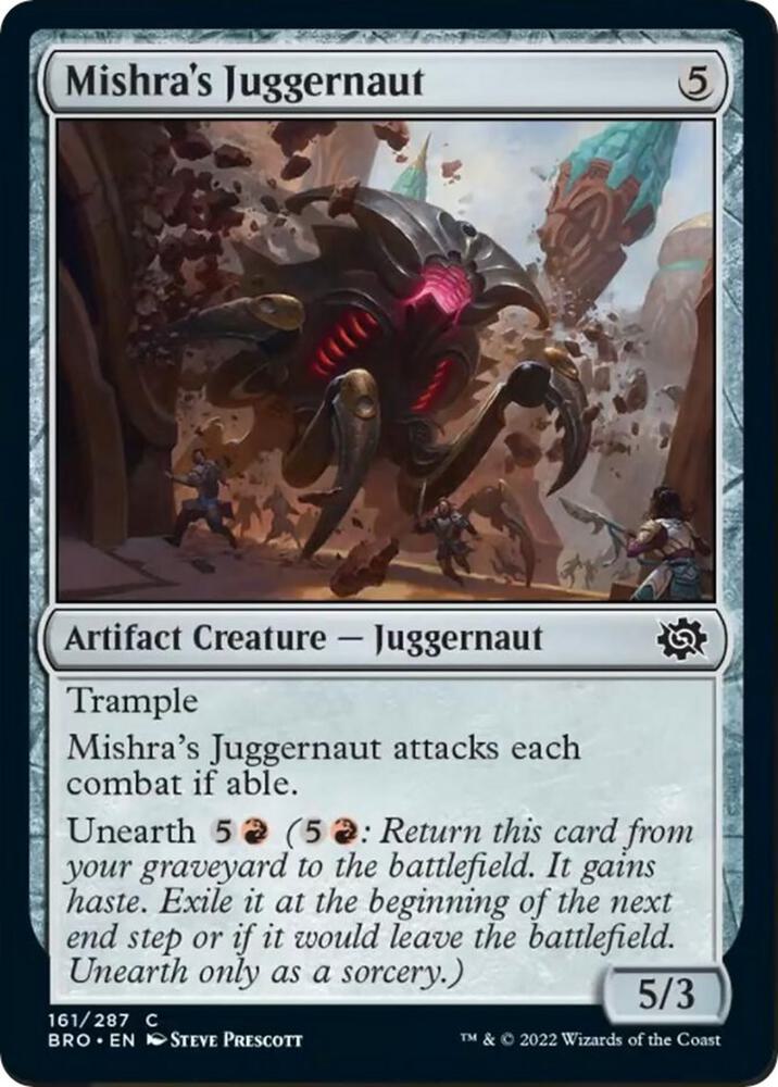Mishra's Juggernaut [The Brothers' War] 161