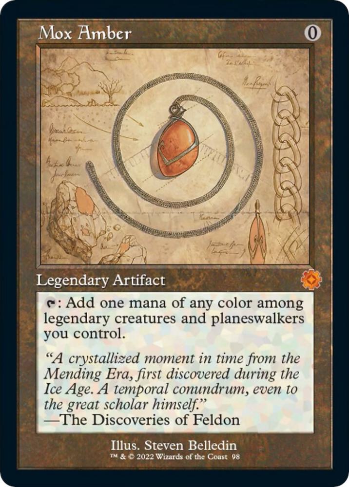 Mox Amber (Schematic) [The Brothers' War: Retro Frame Artifacts] 98