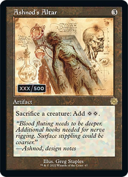 Ashnod's Altar (Schematic) (Serial Numbered) [The Brothers' War: Retro Frame Artifacts] 67
