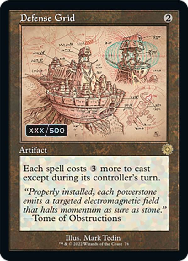 Defense Grid (Schematic) (Serial Numbered) [The Brothers' War: Retro Frame Artifacts] 76