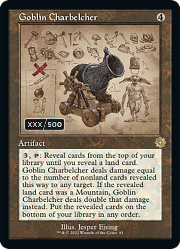 Goblin Charbelcher (Schematic) (Serial Numbered) [The Brothers' War: Retro Frame Artifacts] 81