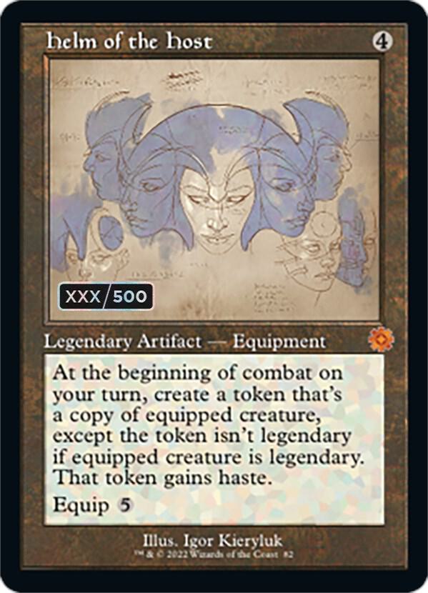 Helm of the Host (Schematic) (Serial Numbered) [The Brothers' War: Retro Frame Artifacts] 82