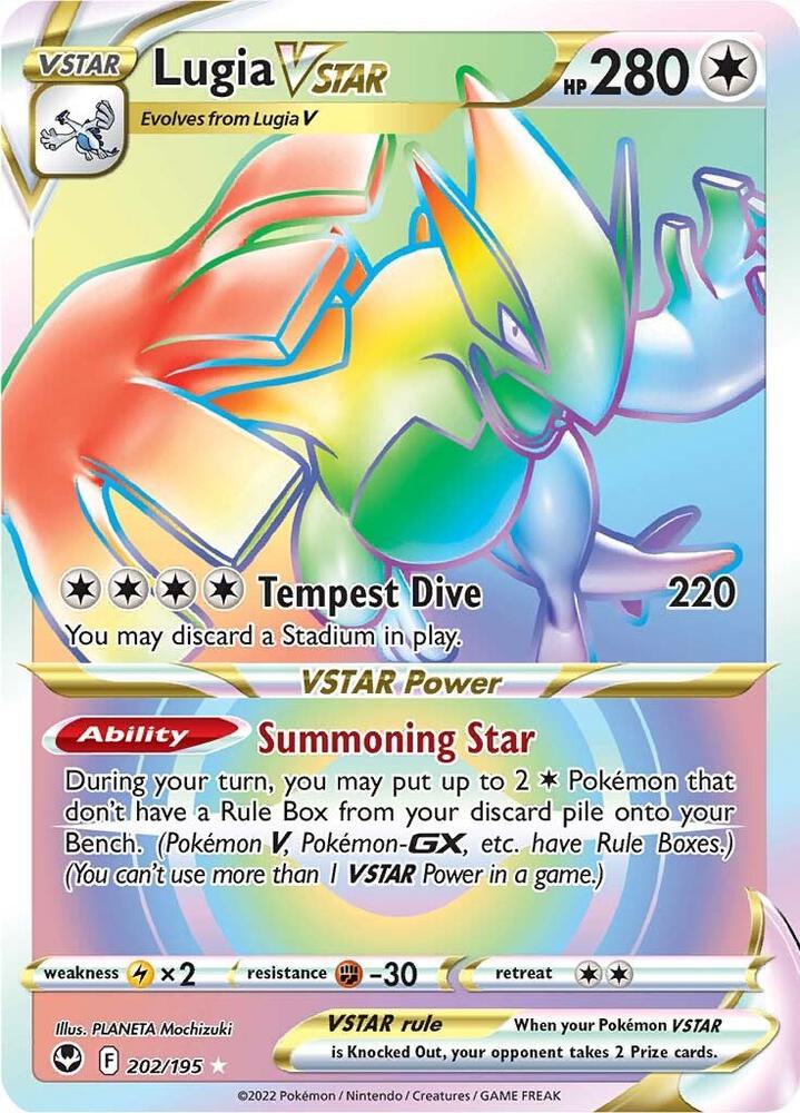 Lugia VSTAR (Secret) (202) [SWSH12: Silver Tempest] 202/195