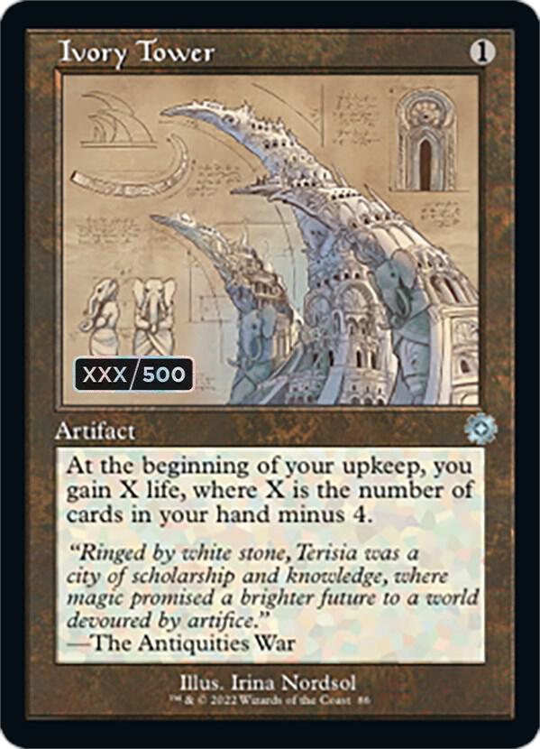 Ivory Tower (Schematic) (Serial Numbered) [The Brothers' War: Retro Frame Artifacts] 86