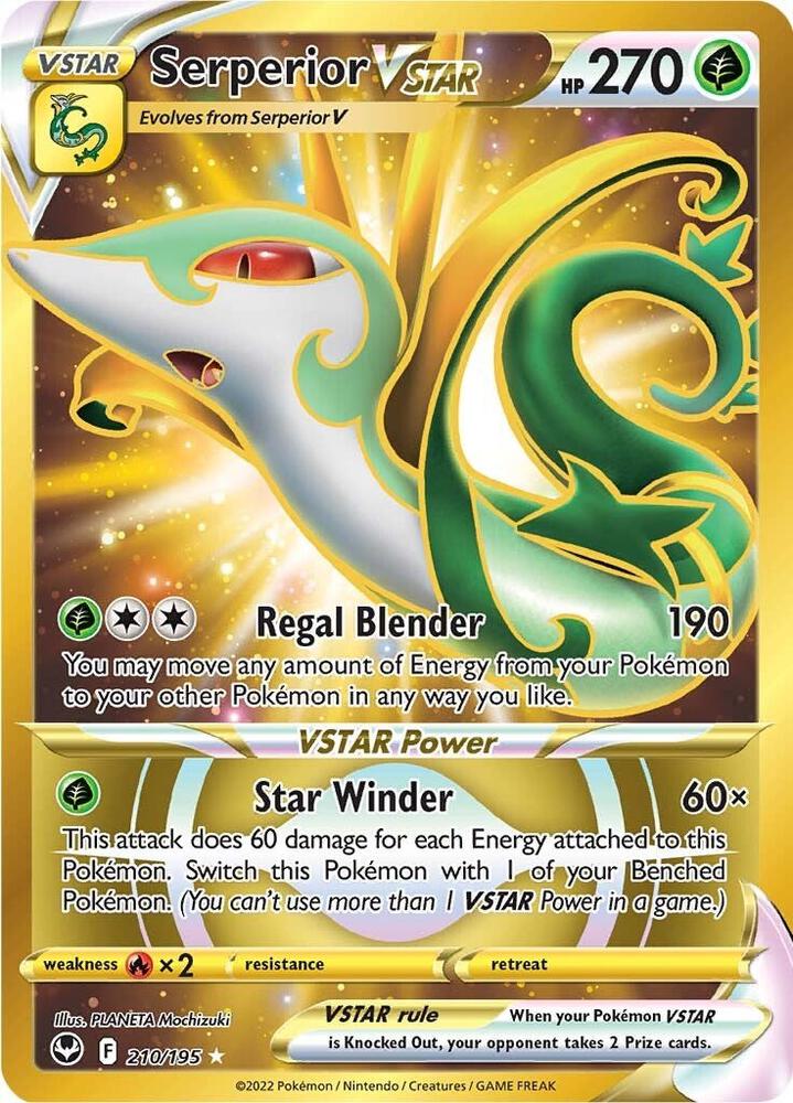 Serperior VSTAR (Secret) (210) [SWSH12: Silver Tempest] 210/195