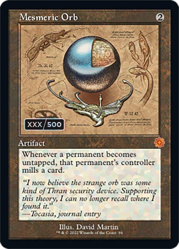 Mesmeric Orb (Schematic) (Serial Numbered) [The Brothers' War: Retro Frame Artifacts] 94