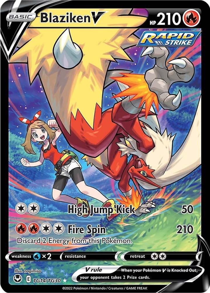 Blaziken V [SWSH12: Silver Tempest Trainer Gallery] TG14/TG30