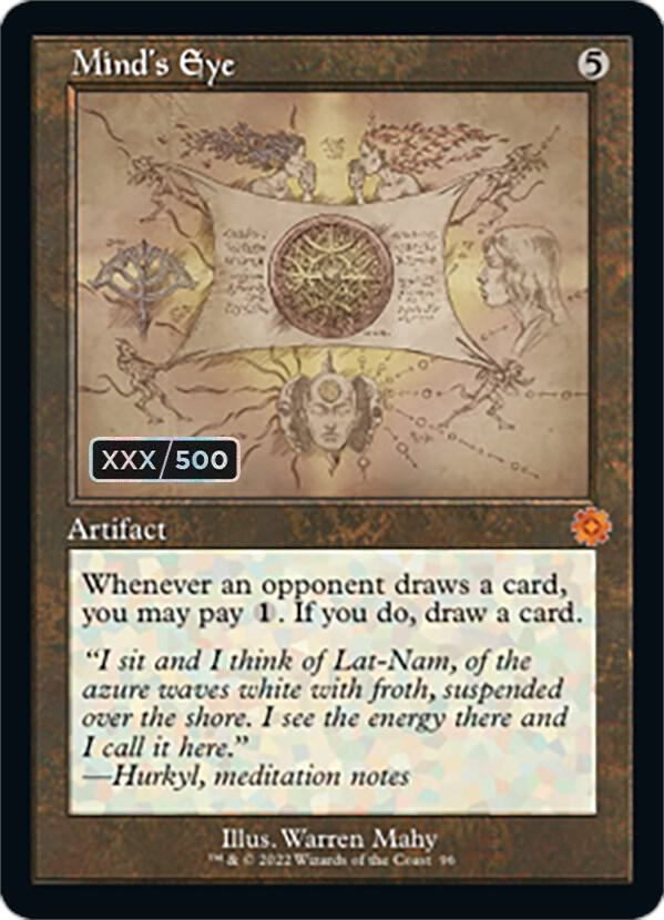 Mind's Eye (Schematic) (Serial Numbered) [The Brothers' War: Retro Frame Artifacts] 96