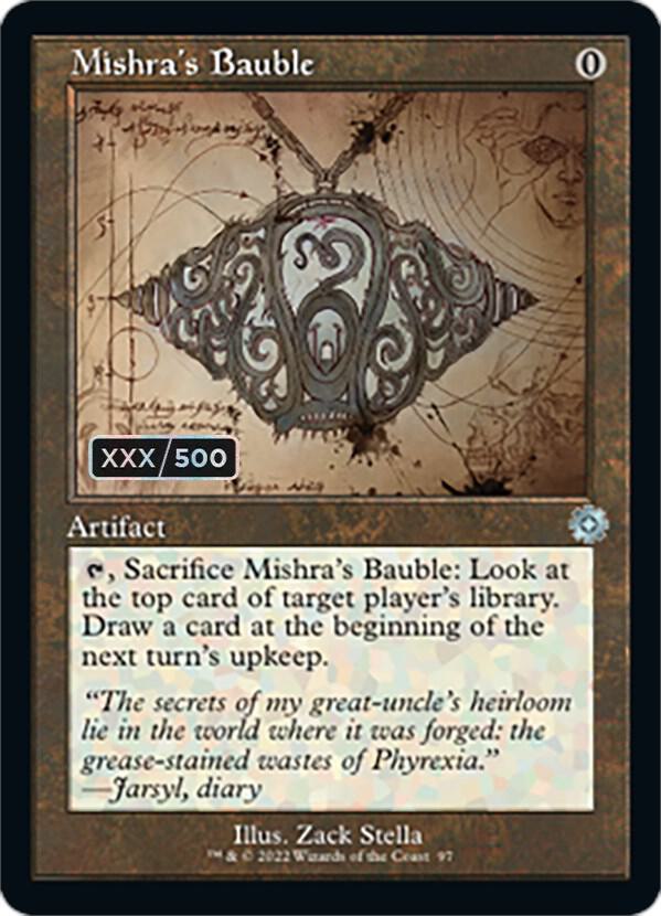 Mishra's Bauble (Schematic) (Serial Numbered) [The Brothers' War: Retro Frame Artifacts] 97