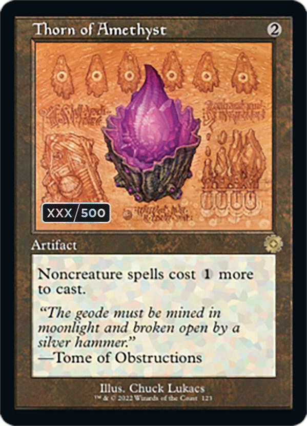 Thorn of Amethyst (Schematic) (Serial Numbered) [The Brothers' War: Retro Frame Artifacts] 123