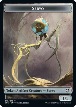 Servo // Powerstone Double-Sided Token [Commander: The Brothers' War] 13 // 7